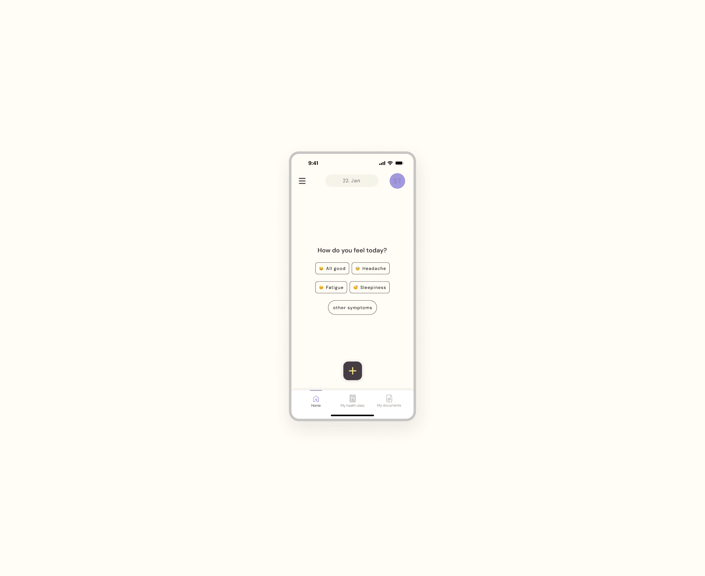 Joona home screen daily check-in